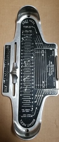 Brannock device shoe sizer - brannock, jr
